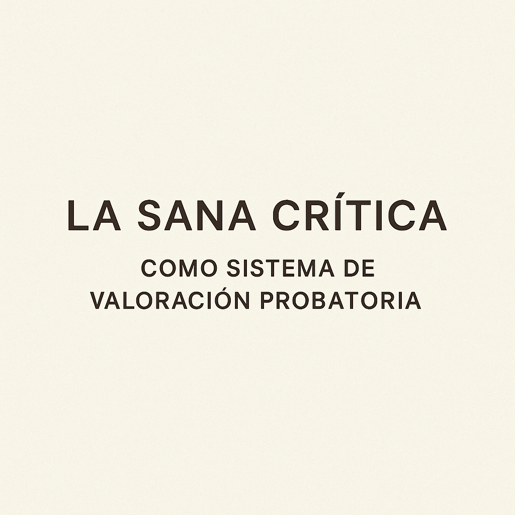 La Sana Crítica como Sistema de Valoración Probatoria