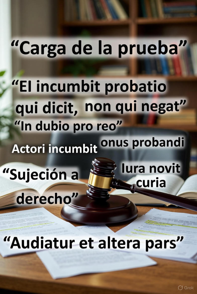 Aforismos relacionados con el Derecho Probatorio