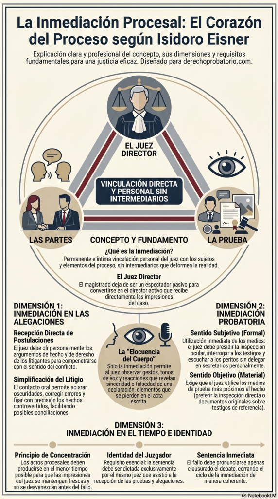 El concepto de inmediación procesal